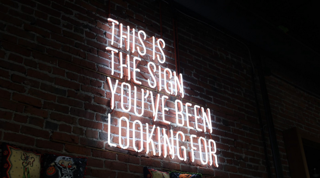 neon sign